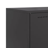 Black sideboard 68.5x38.5x123.5 cm steel