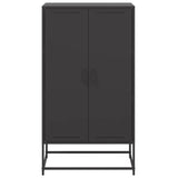 Black high sideboard 68.5x38.5x123.5 cm steel