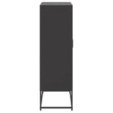 Black high sideboard 68.5x38.5x123.5 cm steel