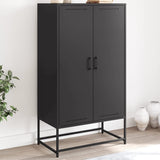 Black high sideboard 68.5x38.5x123.5 cm steel