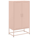 Buffet haut rose 68,5x38,5x123,5 cm acier