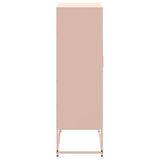 Buffet haut rose 68,5x38,5x123,5 cm acier