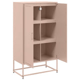 Buffet haut rose 68,5x38,5x123,5 cm acier