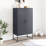 High anthracite sideboard 68.5x38.5x123.5 cm steel