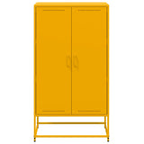 Mustard yellow high sideboard 68.5x38.5x123.5 cm steel