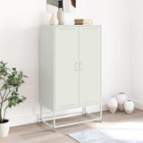 White high sideboard 68.5x38.5x123.5 cm steel