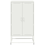 Buffet haut blanc 68,5x38,5x123,5 cm acier