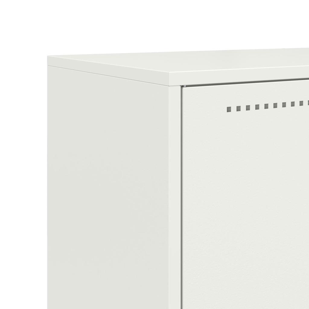 White high sideboard 68.5x38.5x123.5 cm steel