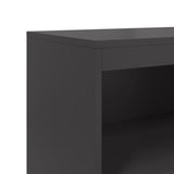 Black high sideboard 68.5x38.5x123.5 cm steel