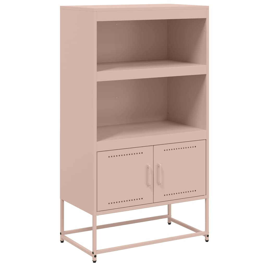 Buffet haut rose 68,5x38,5x123,5 cm acier