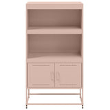 Buffet haut rose 68,5x38,5x123,5 cm acier