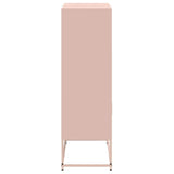 Buffet haut rose 68,5x38,5x123,5 cm acier