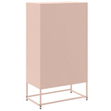 Buffet haut rose 68,5x38,5x123,5 cm acier