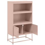 Buffet haut rose 68,5x38,5x123,5 cm acier