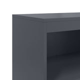 Buffet haut anthracite 68,5x38,5x123,5 cm acier