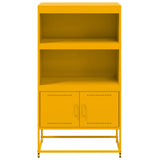 Buffet haut jaune moutarde 68,5x38,5x123,5 cm acier