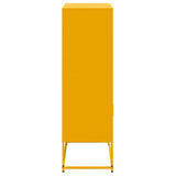 Buffet haut jaune moutarde 68,5x38,5x123,5 cm acier