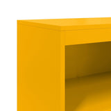 Buffet haut jaune moutarde 68,5x38,5x123,5 cm acier