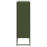 Buffet haut vert olive 68,5x38,5x123,5 cm acier