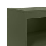 Buffet haut vert olive 68,5x38,5x123,5 cm acier