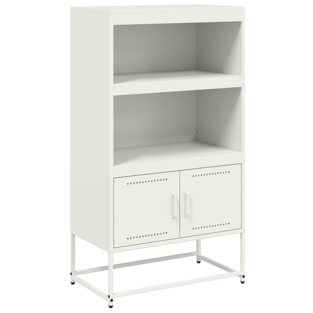 White high sideboard 68.5x38.5x123.5 cm steel