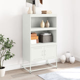 White high sideboard 68.5x38.5x123.5 cm steel