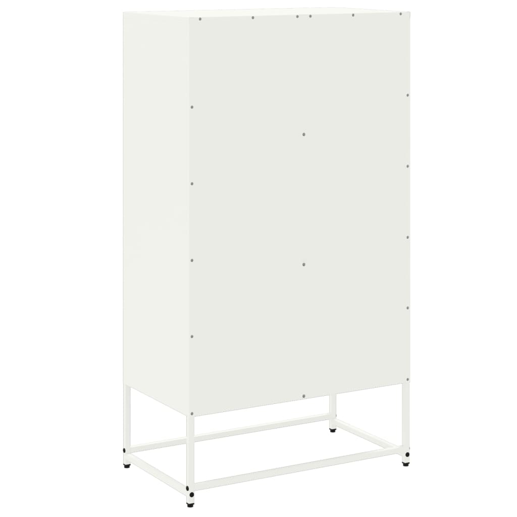 White high sideboard 68.5x38.5x123.5 cm steel