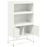 White high sideboard 68.5x38.5x123.5 cm steel