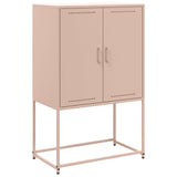 Buffet haut rose 68,5x38,5x107 cm acier