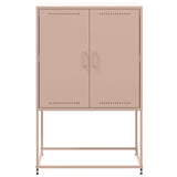 Buffet haut rose 68,5x38,5x107 cm acier