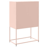 Buffet haut rose 68,5x38,5x107 cm acier