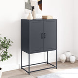 Buffet haut anthracite 68,5x38,5x107 cm acier