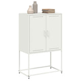 White high sideboard 68.5x38.5x107 cm steel