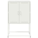 White high sideboard 68.5x38.5x107 cm steel