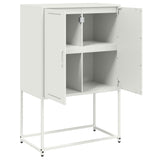 White high sideboard 68.5x38.5x107 cm steel