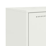 White high sideboard 68.5x38.5x107 cm steel