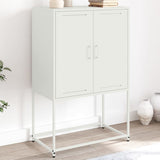 White high sideboard 68.5x38.5x107 cm steel