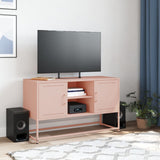 Meuble TV rose 100,5x39x60,5 cm acier