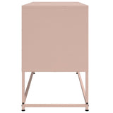 Meuble TV rose 100,5x39x60,5 cm acier