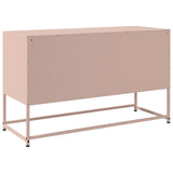 Meuble TV rose 100,5x39x60,5 cm acier