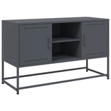 Meuble TV anthracite 100,5x39x60,5 cm acier