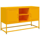 Meuble TV jaune moutarde 100,5x39x60,5 cm acier