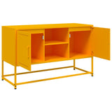 Meuble TV jaune moutarde 100,5x39x60,5 cm acier