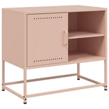 Meuble TV rose 68x39x60,5 cm acier