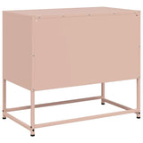 Meuble TV rose 68x39x60,5 cm acier