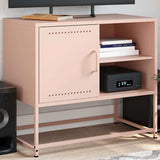 Meuble TV rose 68x39x60,5 cm acier