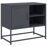 Meuble TV anthracite 68x39x60,5 cm acier