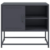 Meuble TV anthracite 68x39x60,5 cm acier