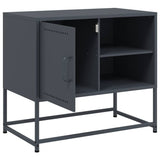 Meuble TV anthracite 68x39x60,5 cm acier