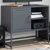 Meuble TV anthracite 68x39x60,5 cm acier